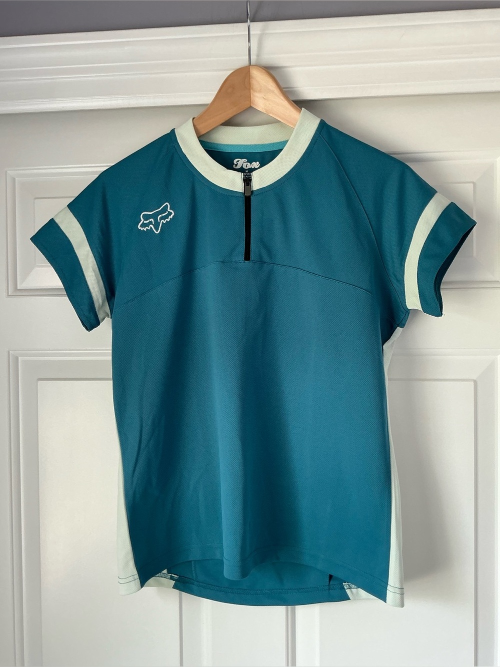 Fox Racing Women’s Teal Short-Sleeve Cycling Jersey M